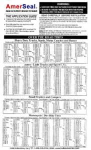 Amerseal Chart